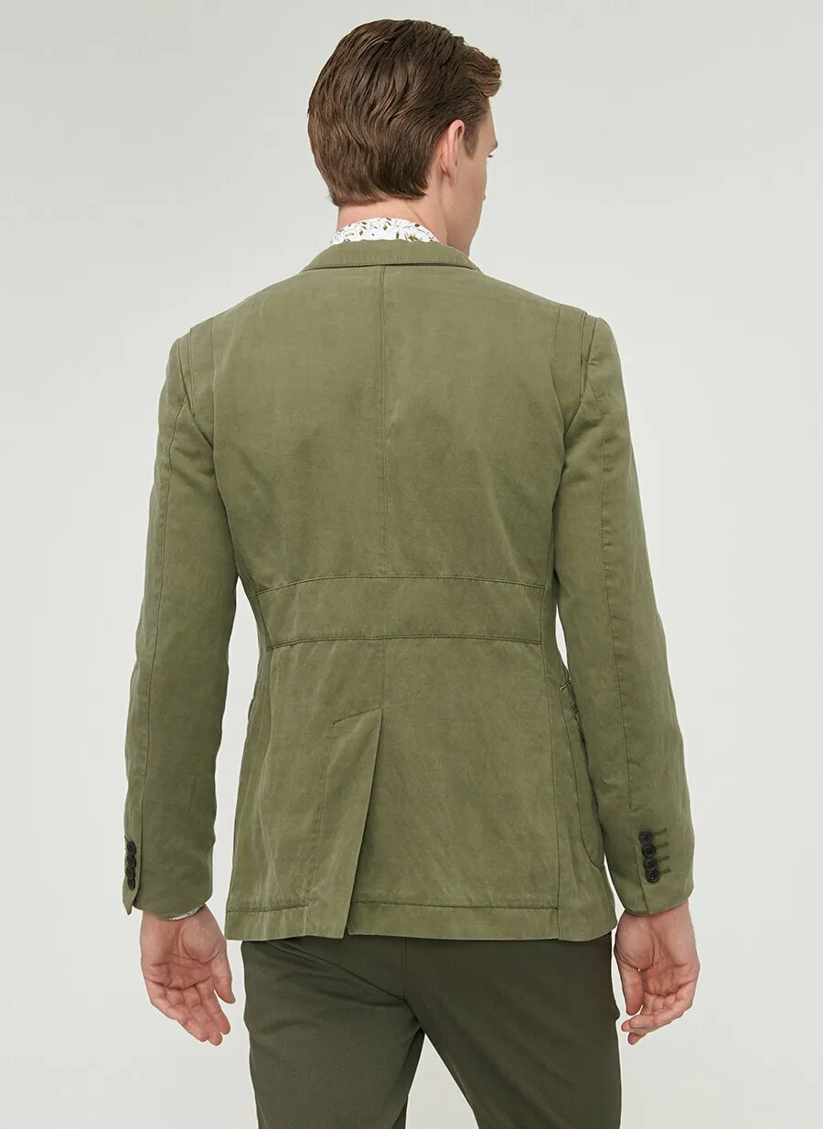 16830 Green Slim Fit Jacket