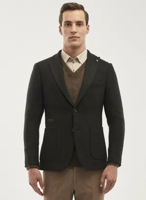 16839 Green Slim Fit Jacket