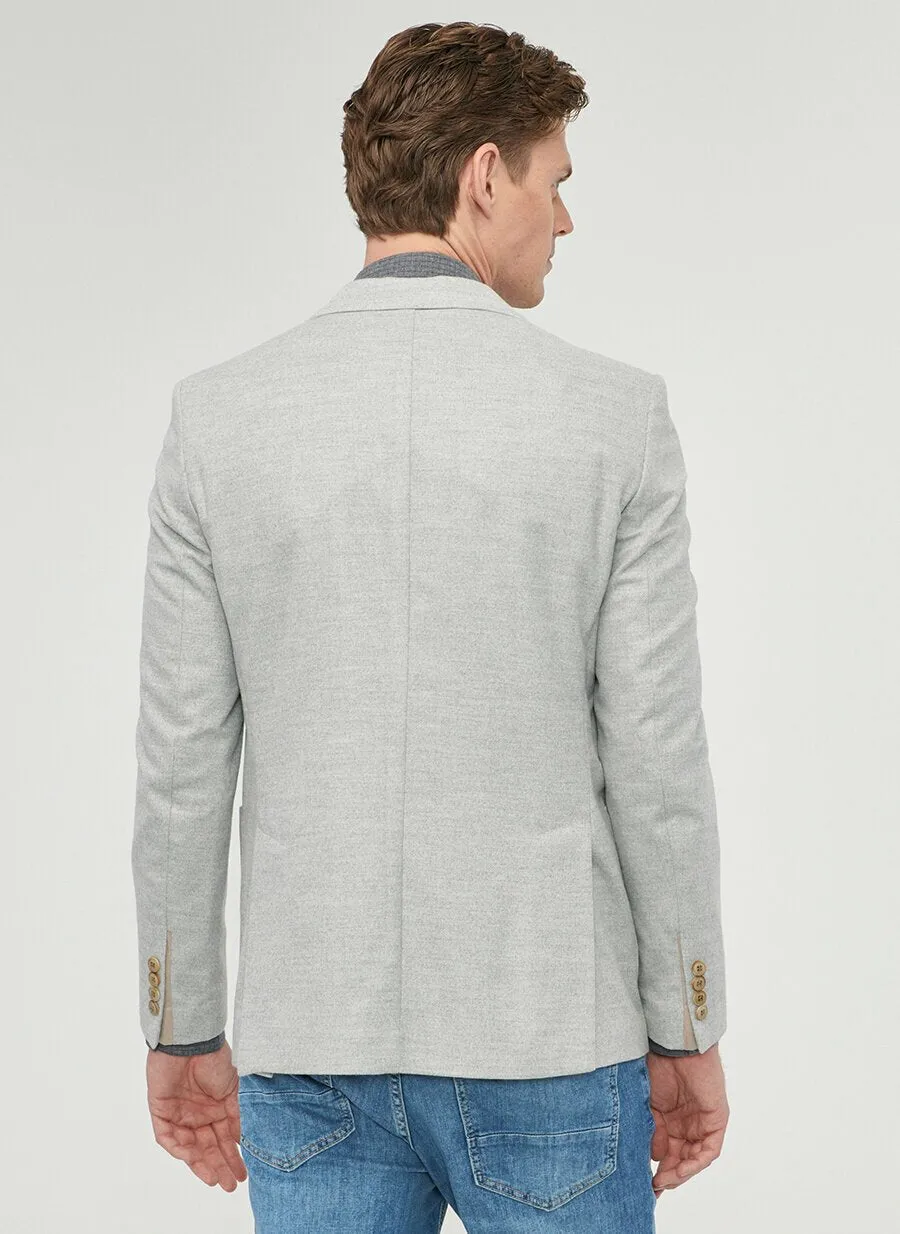 16840 Grey Slim Fit Jacket