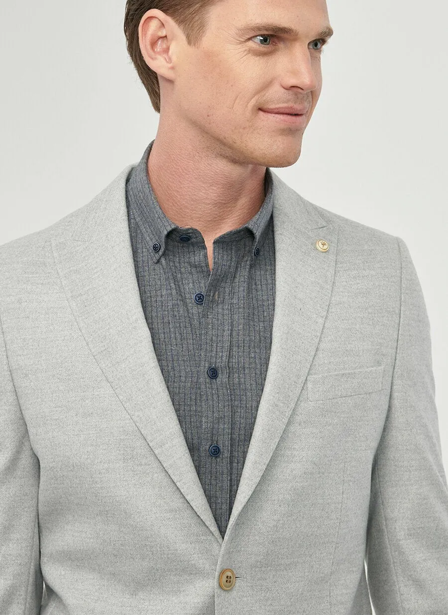 16840 Grey Slim Fit Jacket