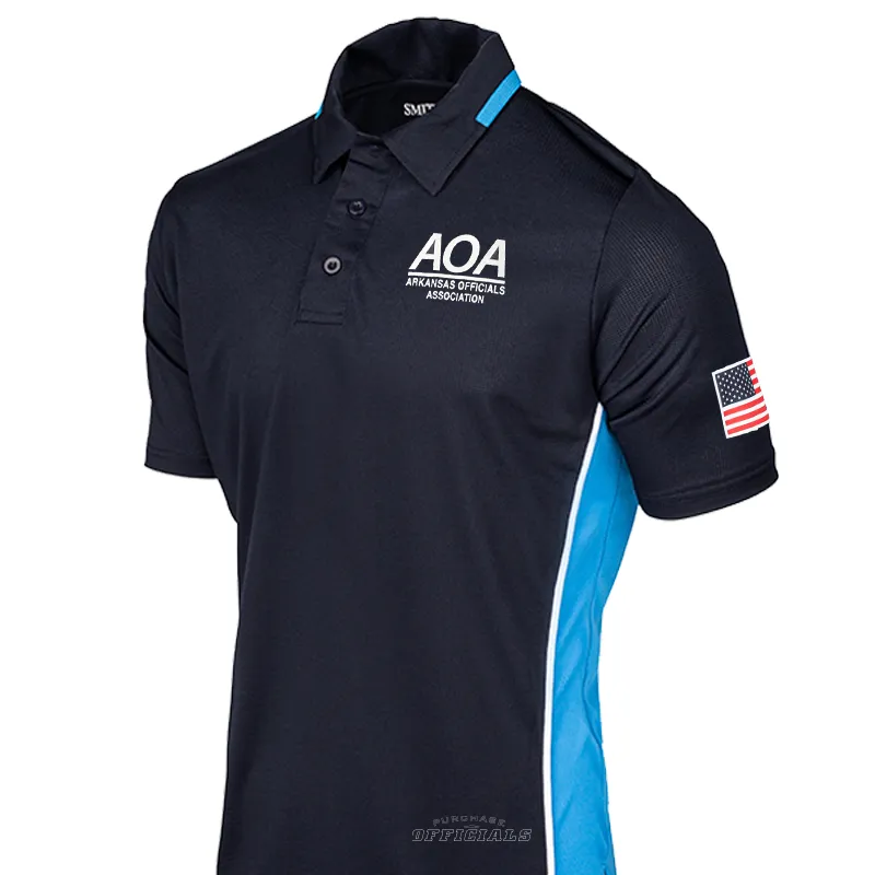 AOA Logo Softball Men’s Navy Umpire Shirts