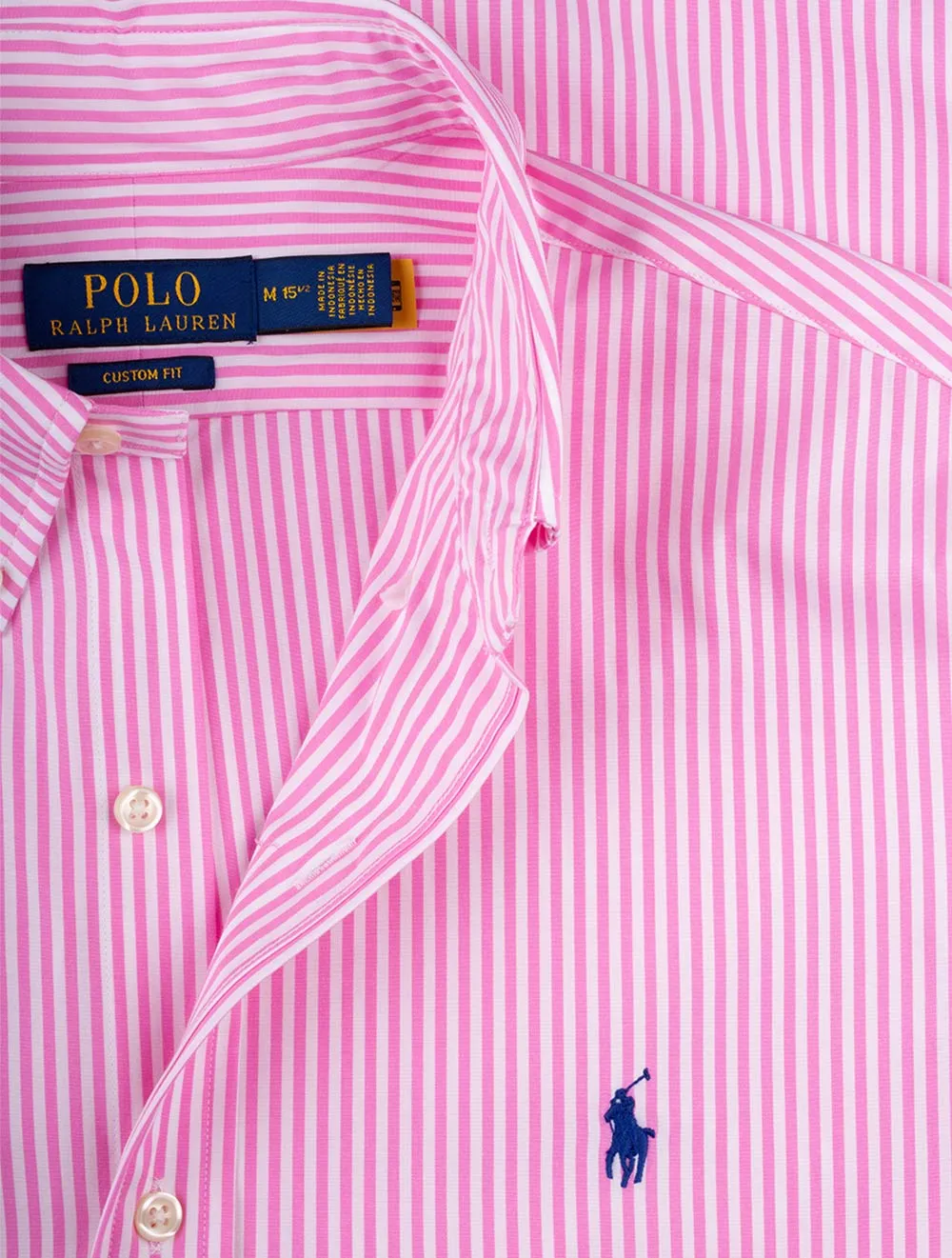 Buttondown Stripe Shirt Pink White