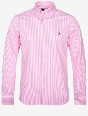 Buttondown Stripe Shirt Pink White