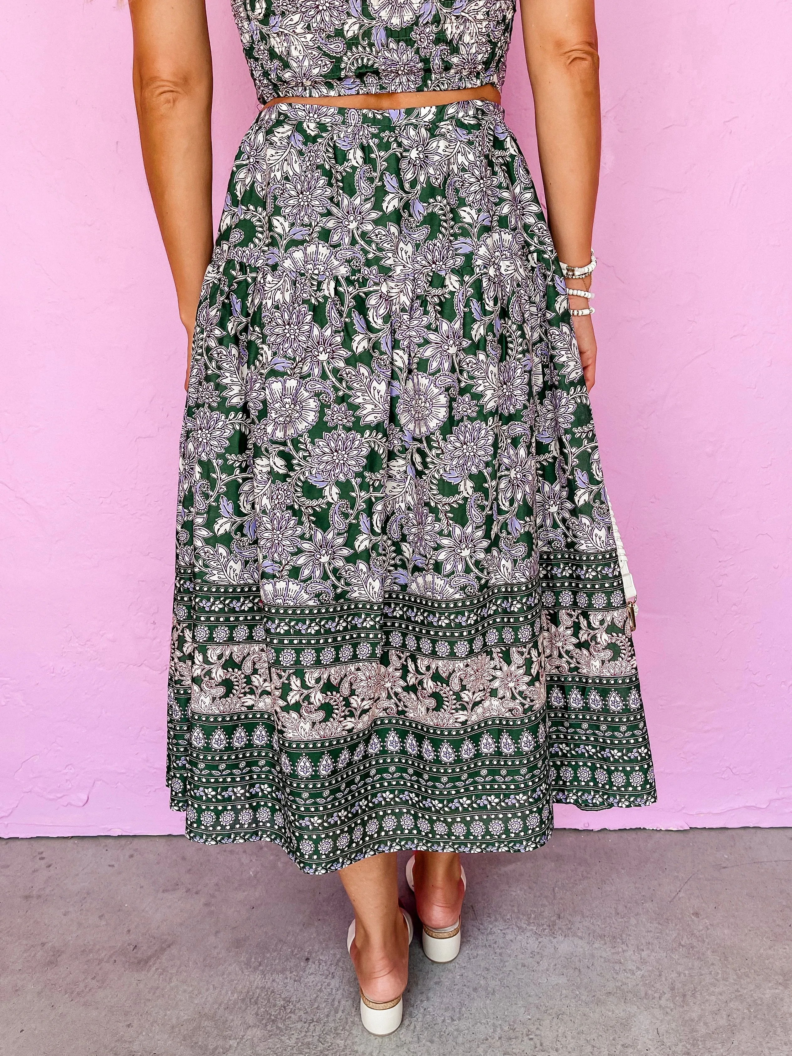 Dreamy Personality Floral Midi Skirt