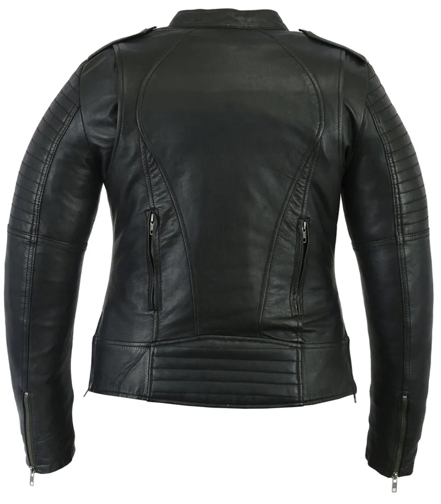 DS893 Women's Updated Biker Style Jacket