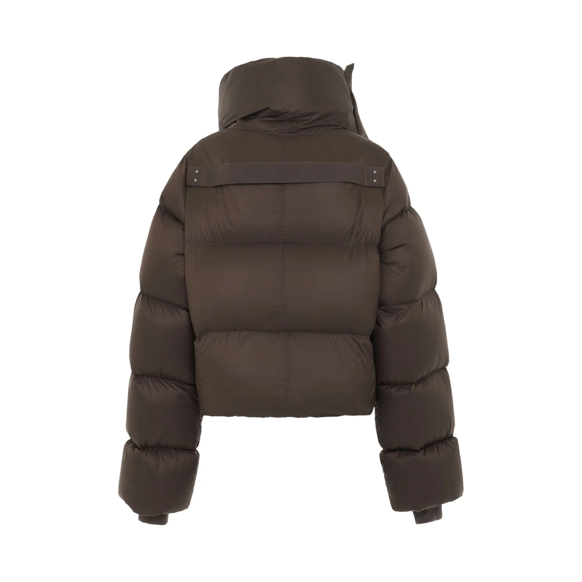 Funnel Neck Down Jacket in Dust