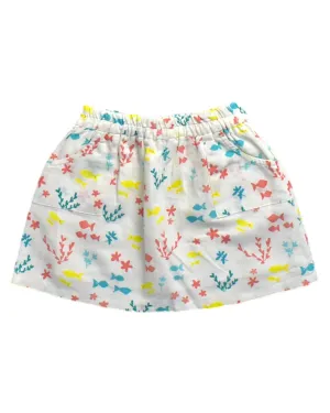 Kids Chocolate Fish Print Skirt 8Y