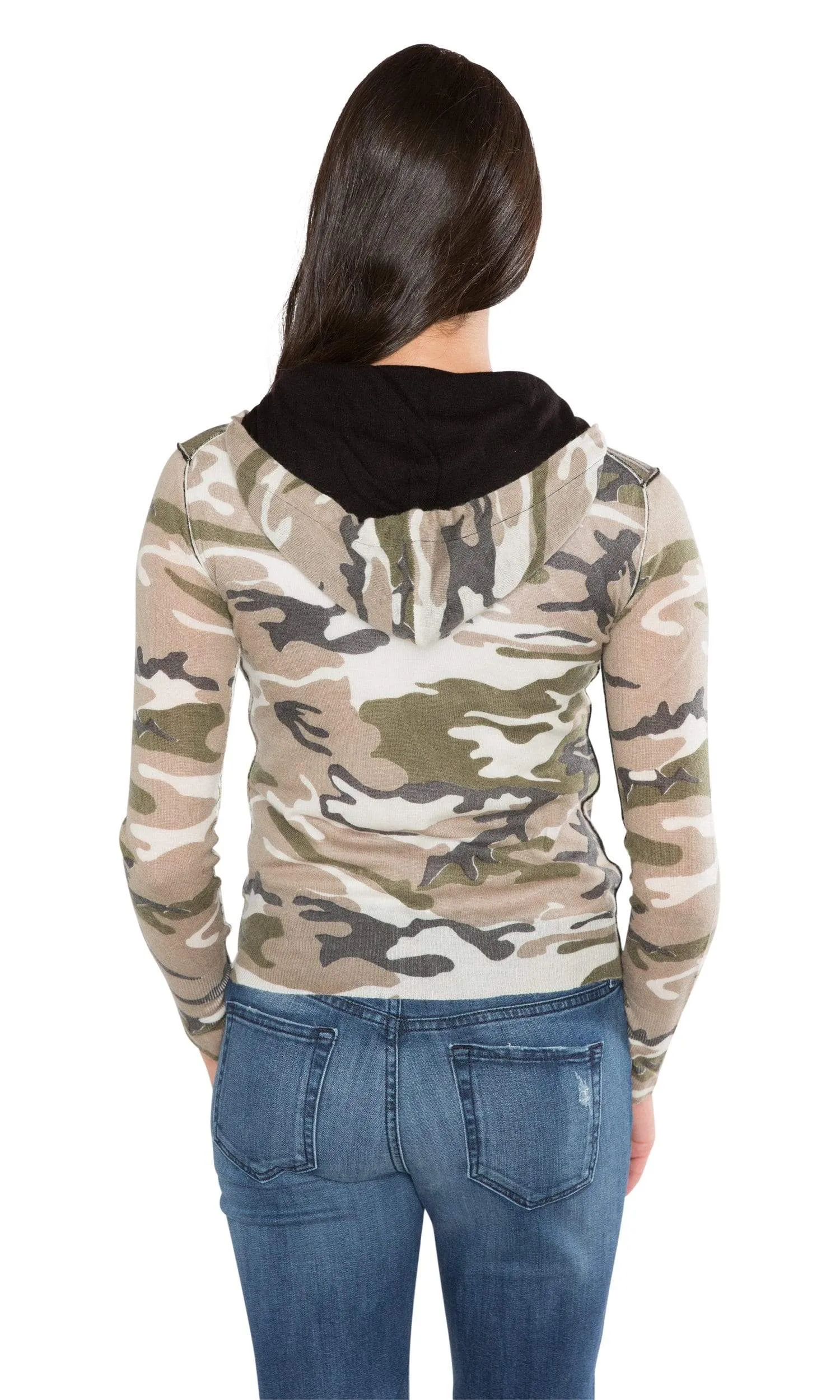 Knitwit Classic Zip Hoodie Light Cashmere - Camo