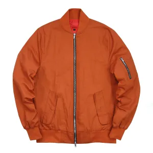 Lightweight MA-1 Bomber Jacket - Rust