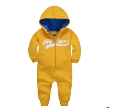 Little Gigglers World Unisex Baby Winter Hood Long-Sleeved Romper