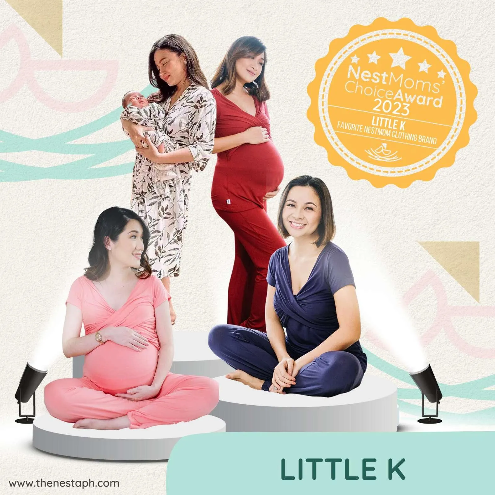 Little K Bamboo Mama PJ Maroon*