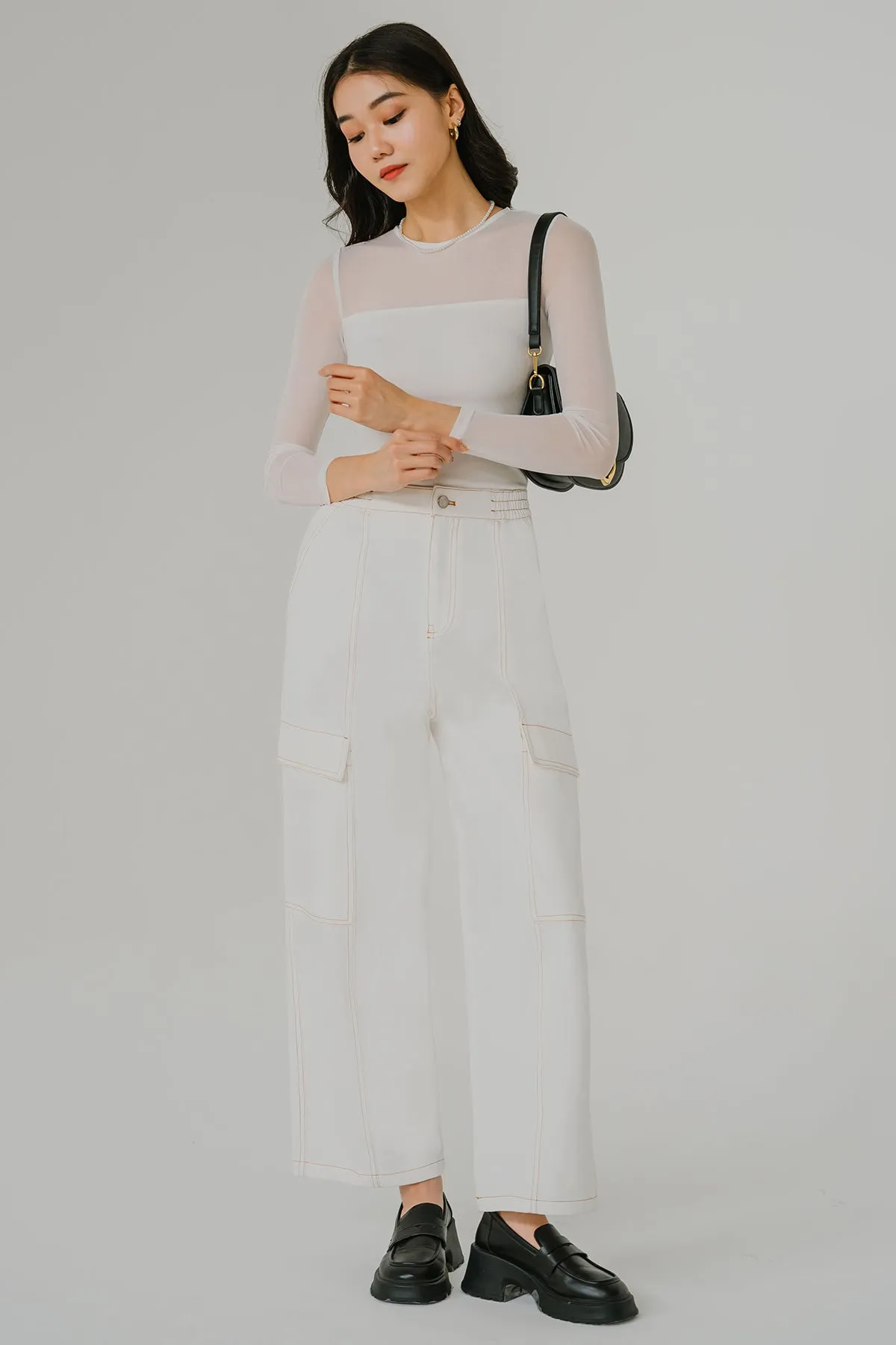 Mod Mesh Top (White)