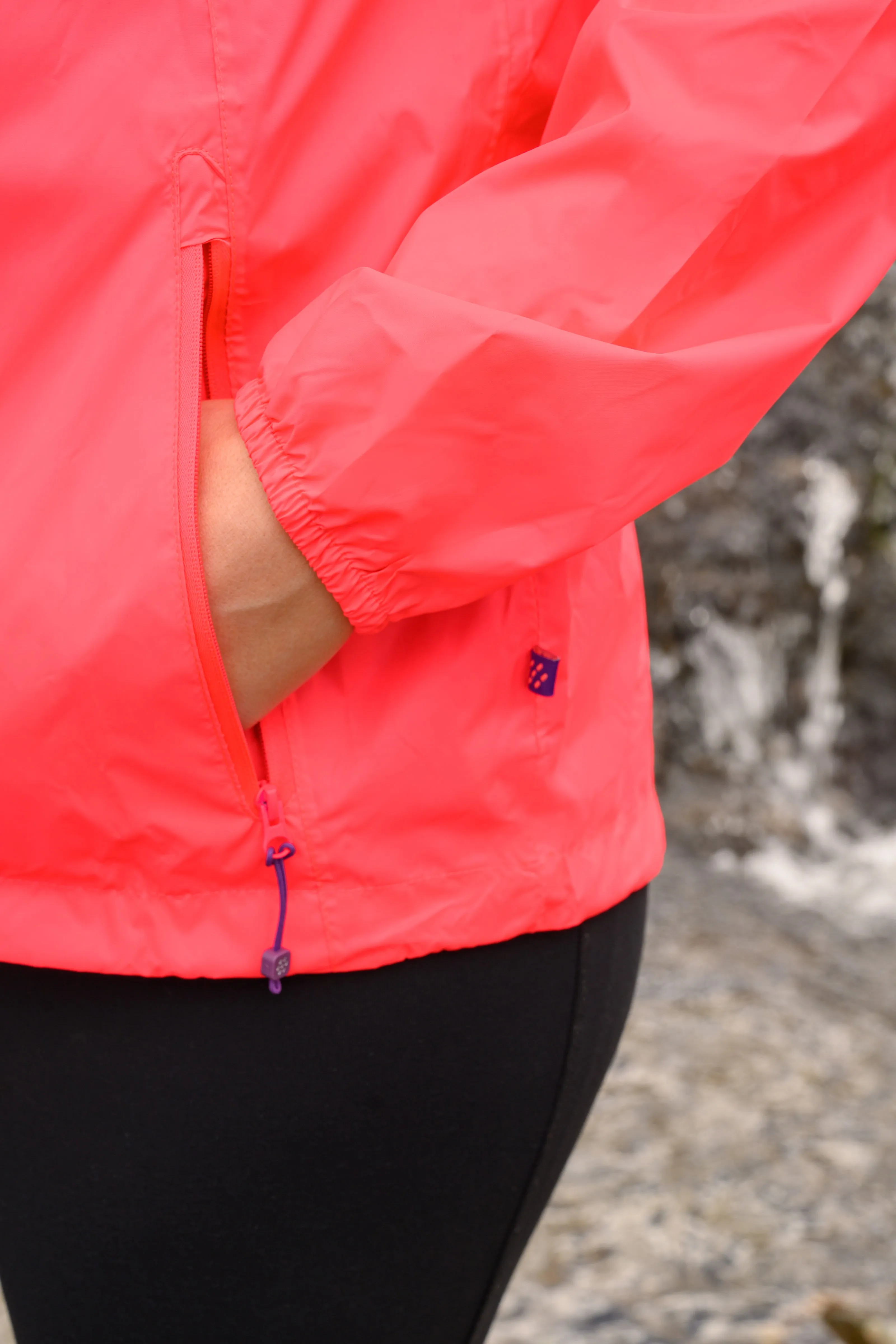 Origin Packable Waterproof Jacket - Neon Watermelon