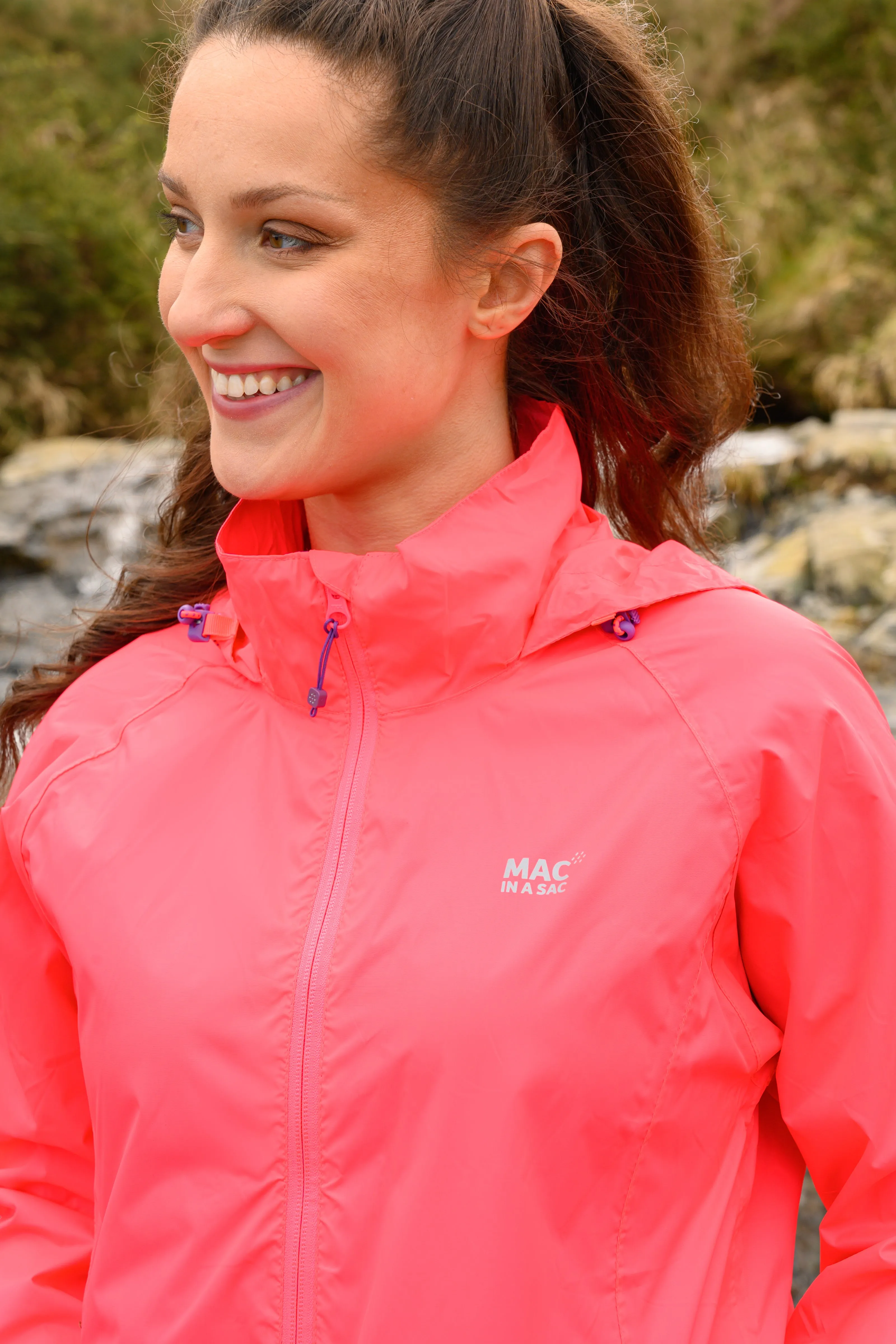 Origin Packable Waterproof Jacket - Neon Watermelon