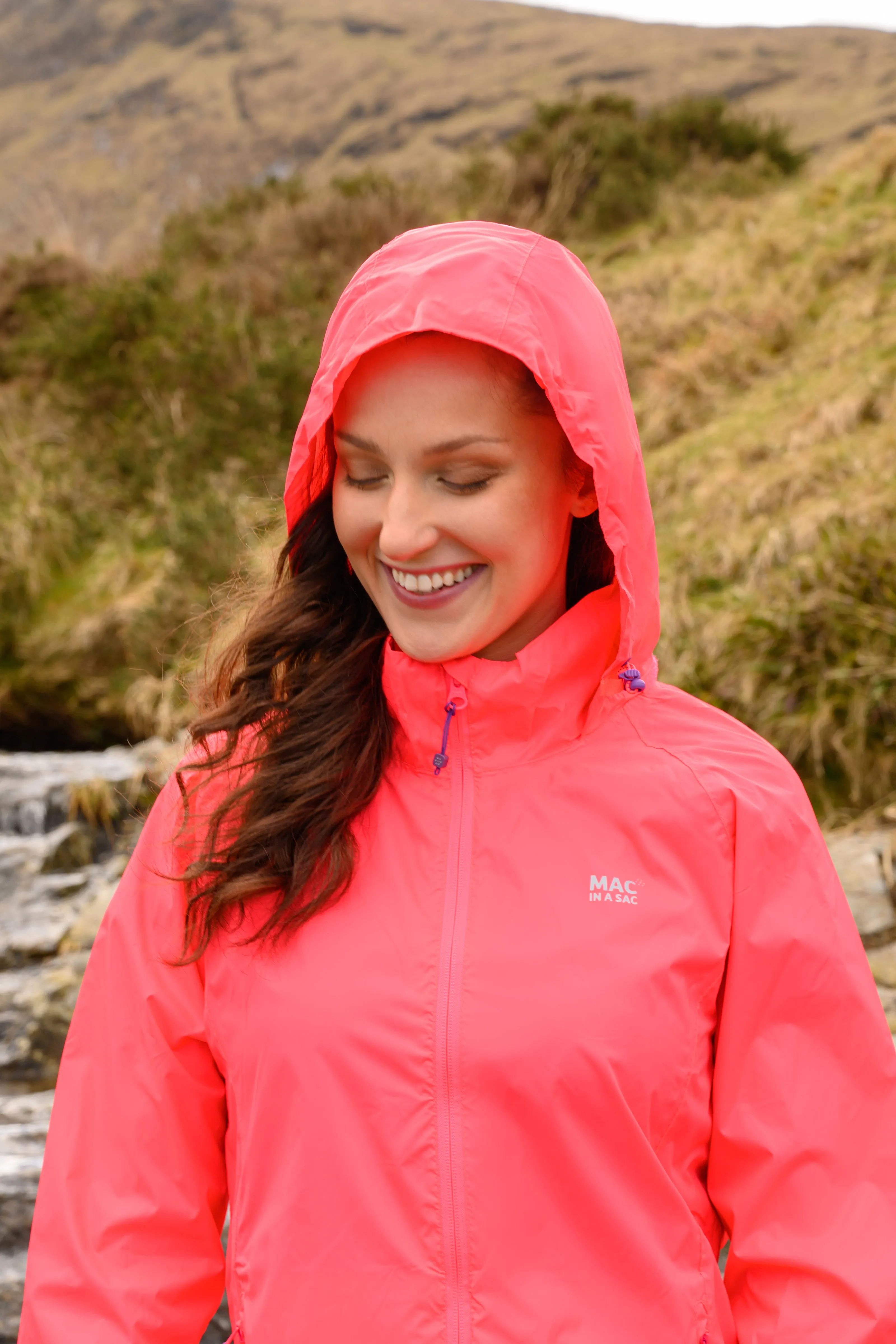 Origin Packable Waterproof Jacket - Neon Watermelon