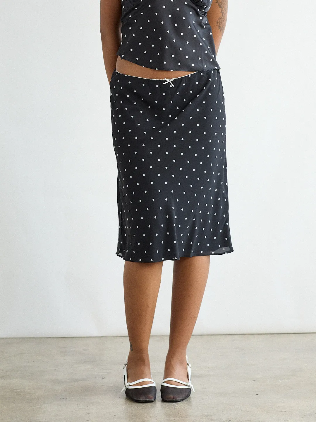 Oud Dot Skirt - Black/White