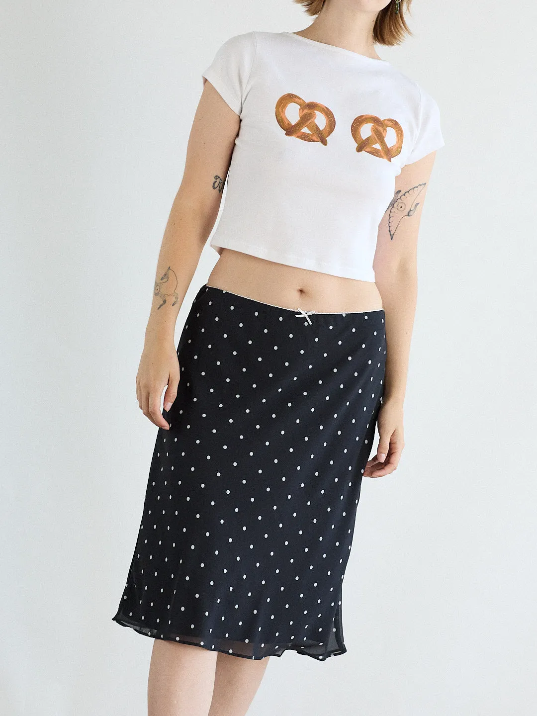 Oud Dot Skirt - Black/White