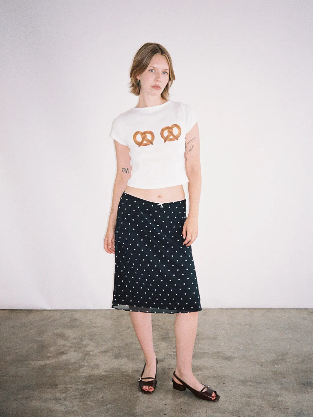 Oud Dot Skirt - Black/White