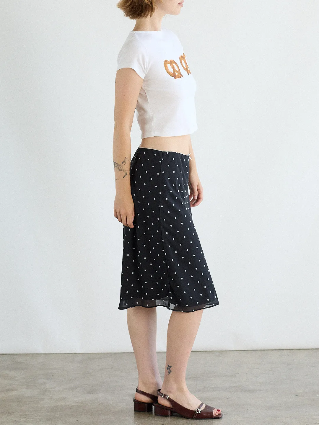 Oud Dot Skirt - Black/White