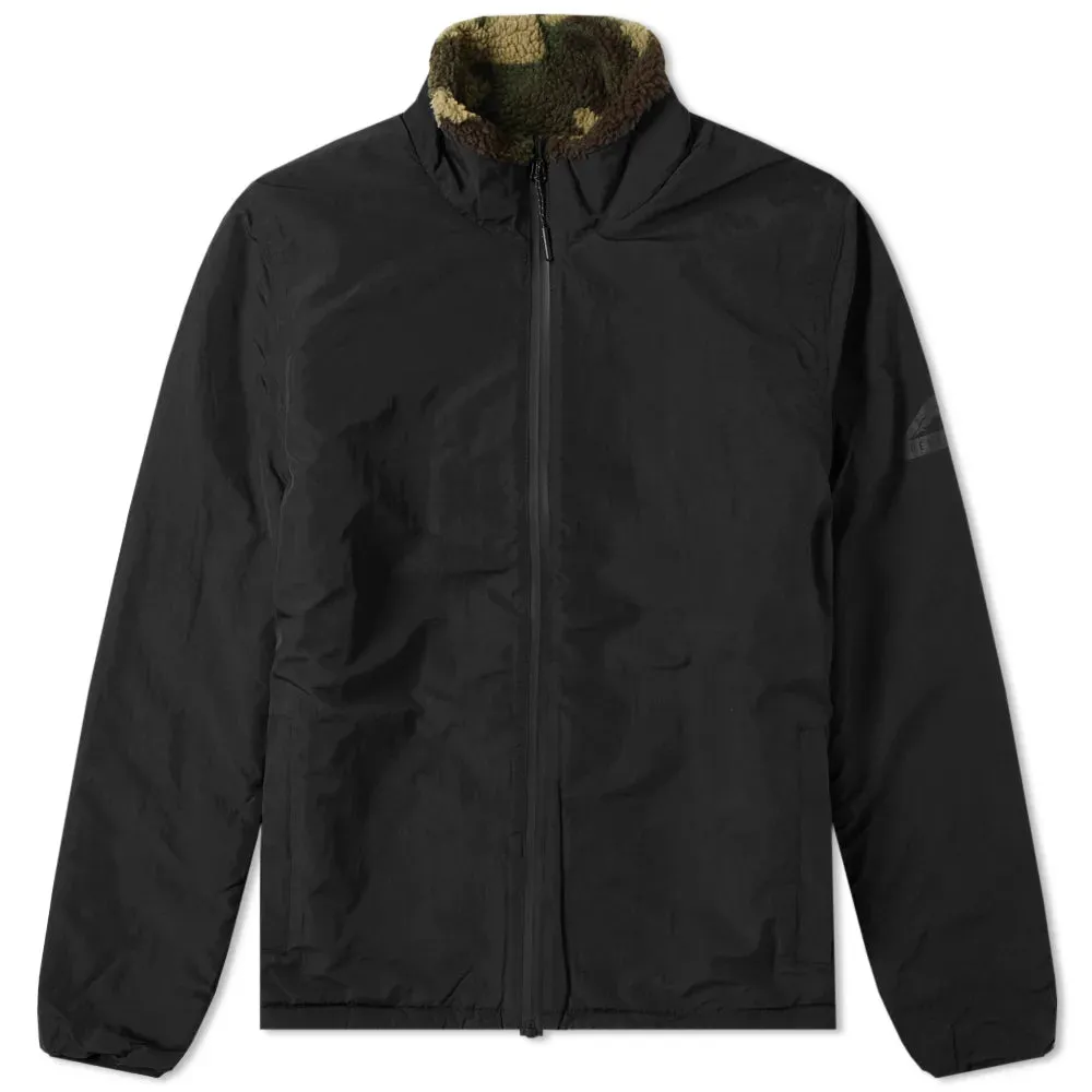 Penfield Men's Black Karstens Reversible Camo Fleece Jacket $159 NWT