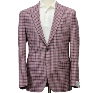 Pink Plaid Dallas Contemporary Fit Sport Jacket - Jack Victor