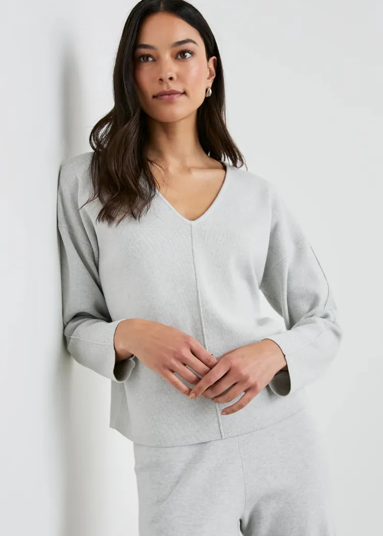 Rails Hollyn Sweatshirt- Heather Grey