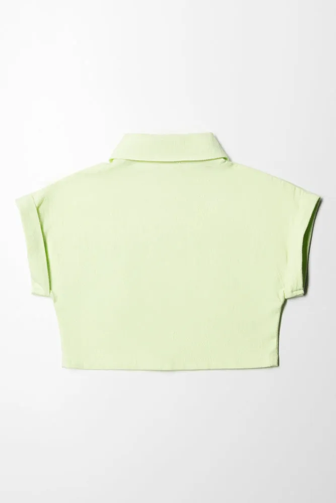 Resort Shirt Linen Lime