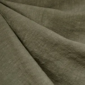 Soft Washed Linen Solid Olive