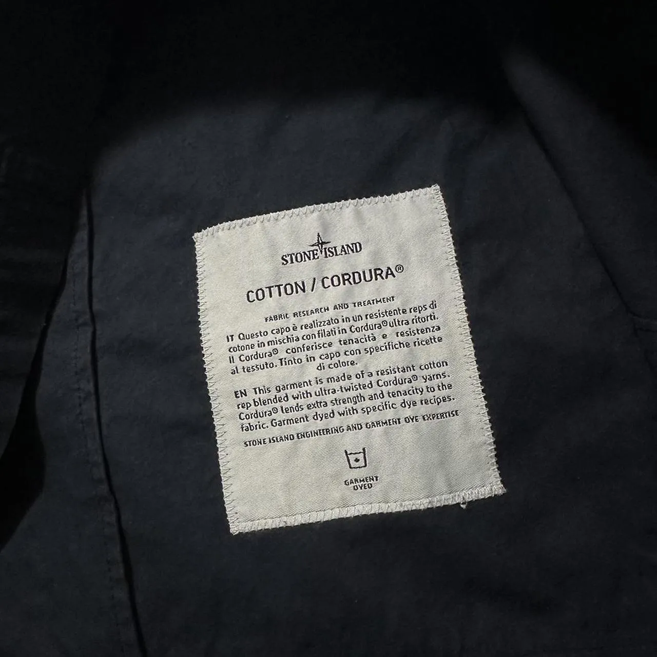 Stone Island Navy Cordura Field Jacket