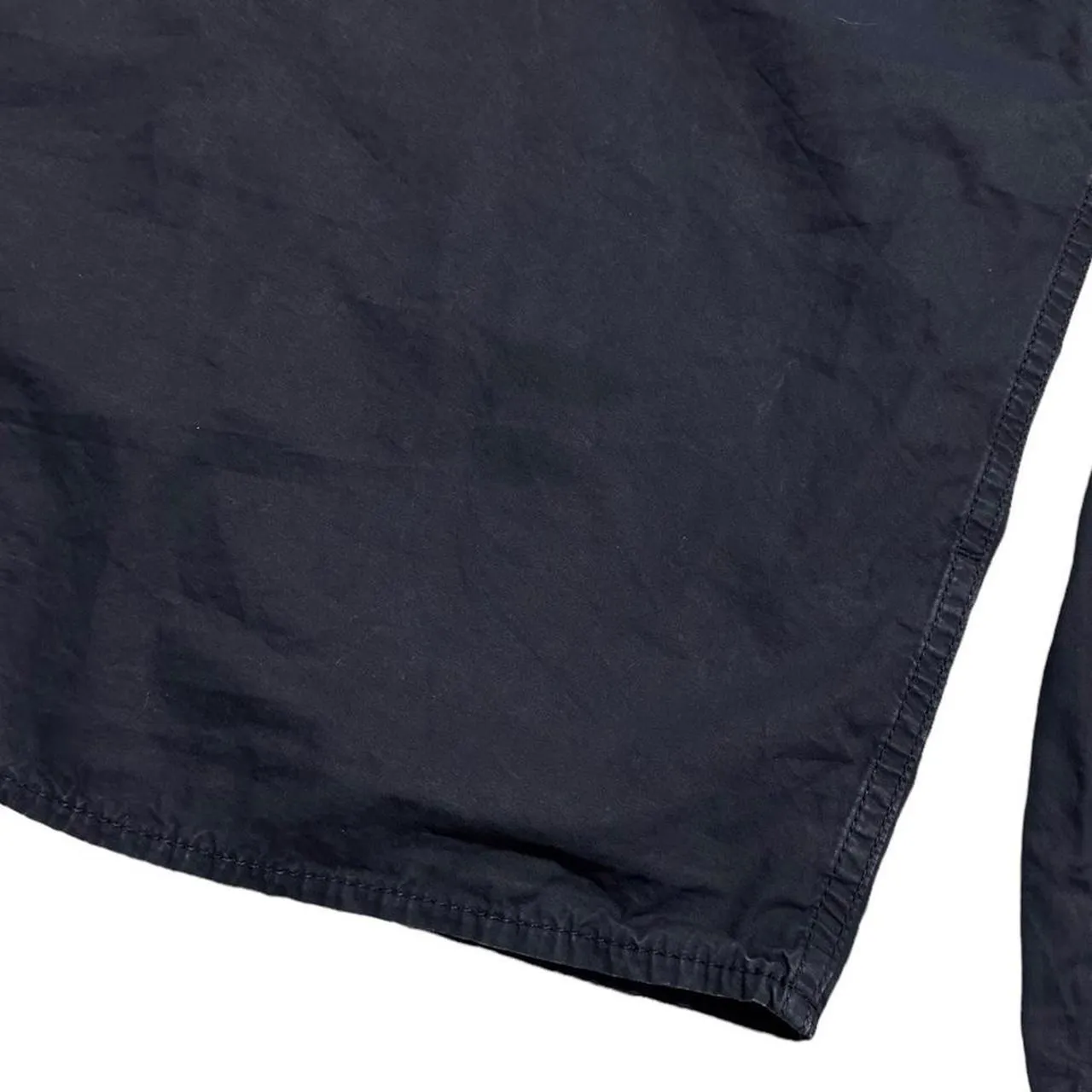 Stone Island Navy Single Pocket Canvas Overshirt