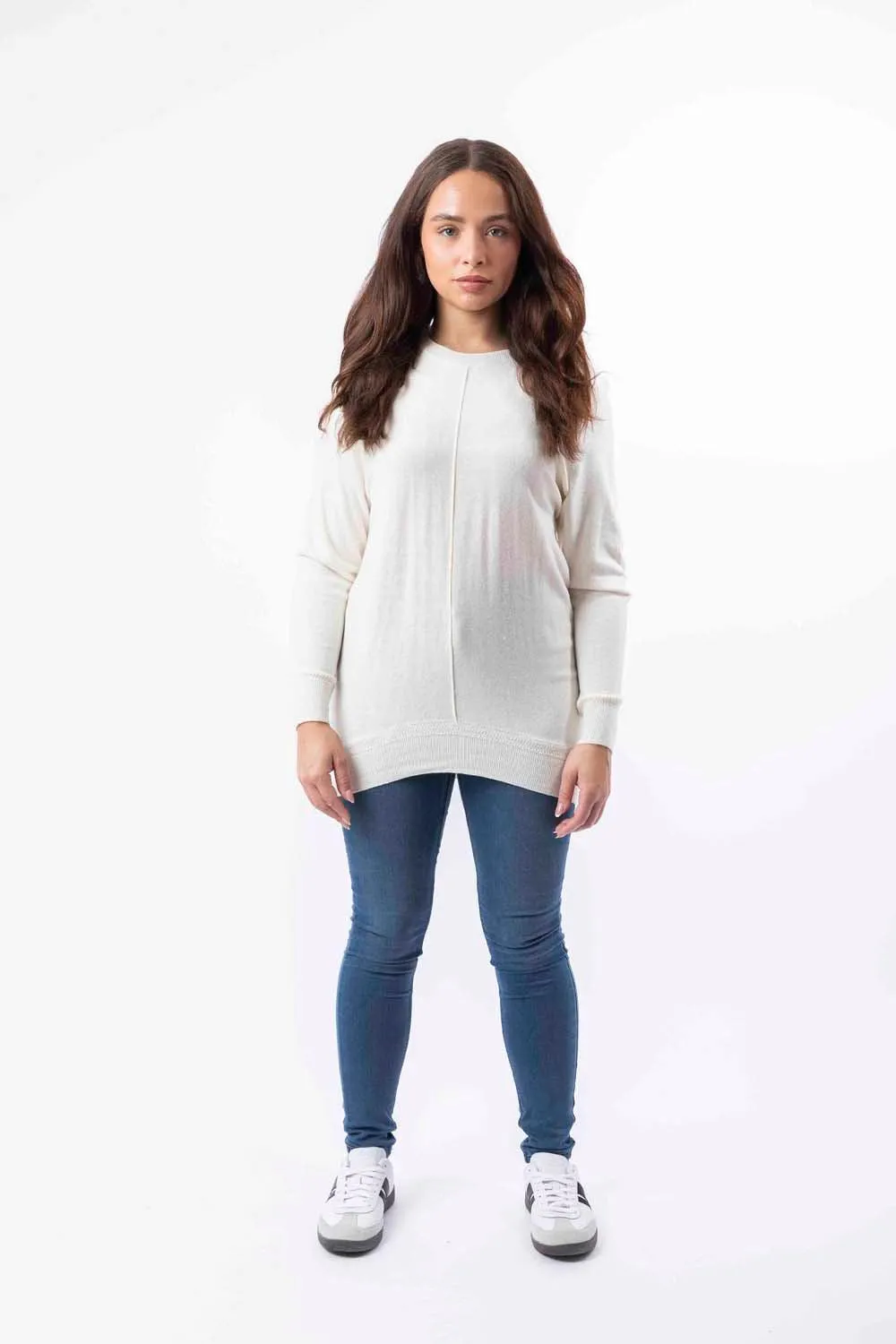 Thin Knit High Low Longline Jumper