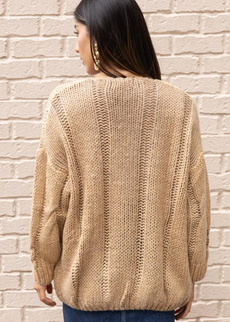 Willow Cardigan - Brown ***FINAL SALE***