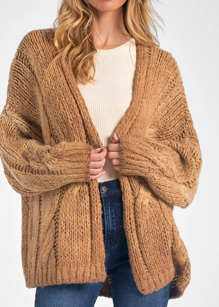 Willow Cardigan - Brown ***FINAL SALE***