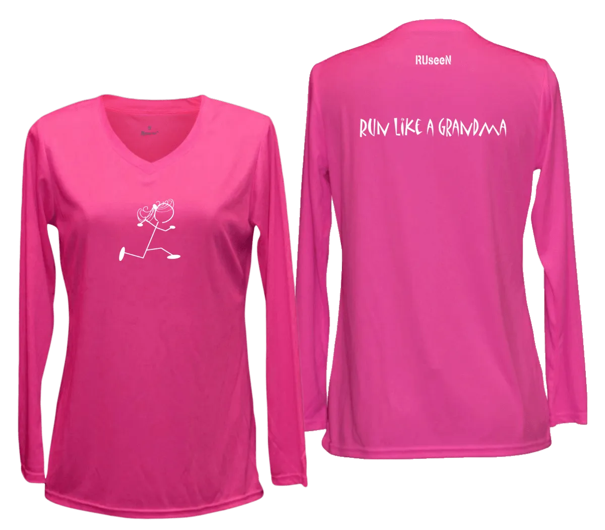 Women's Reflective Long Sleeve Shirt - Run Like a Grandma