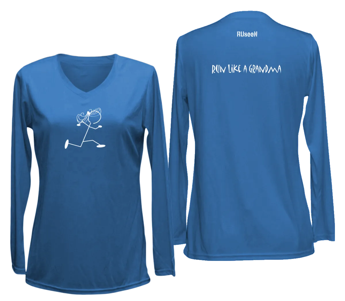 Women's Reflective Long Sleeve Shirt - Run Like a Grandma