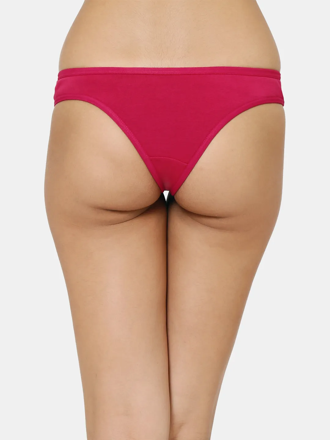 Women’s Solid Red Low-Rise Thong Brief | SUNNY-RD-1 |